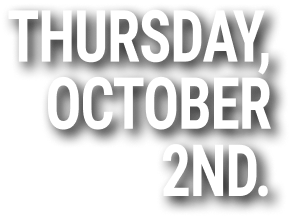 Thursday, October 2nd.